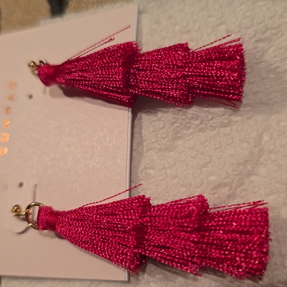 LC LAUREN CONRAD BRAND WOMEN'S FUN DANGLE EARRINGS BUNDLE OF 2 PAIR - Picture 5 of 9